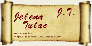 Jelena Tulać vizit kartica